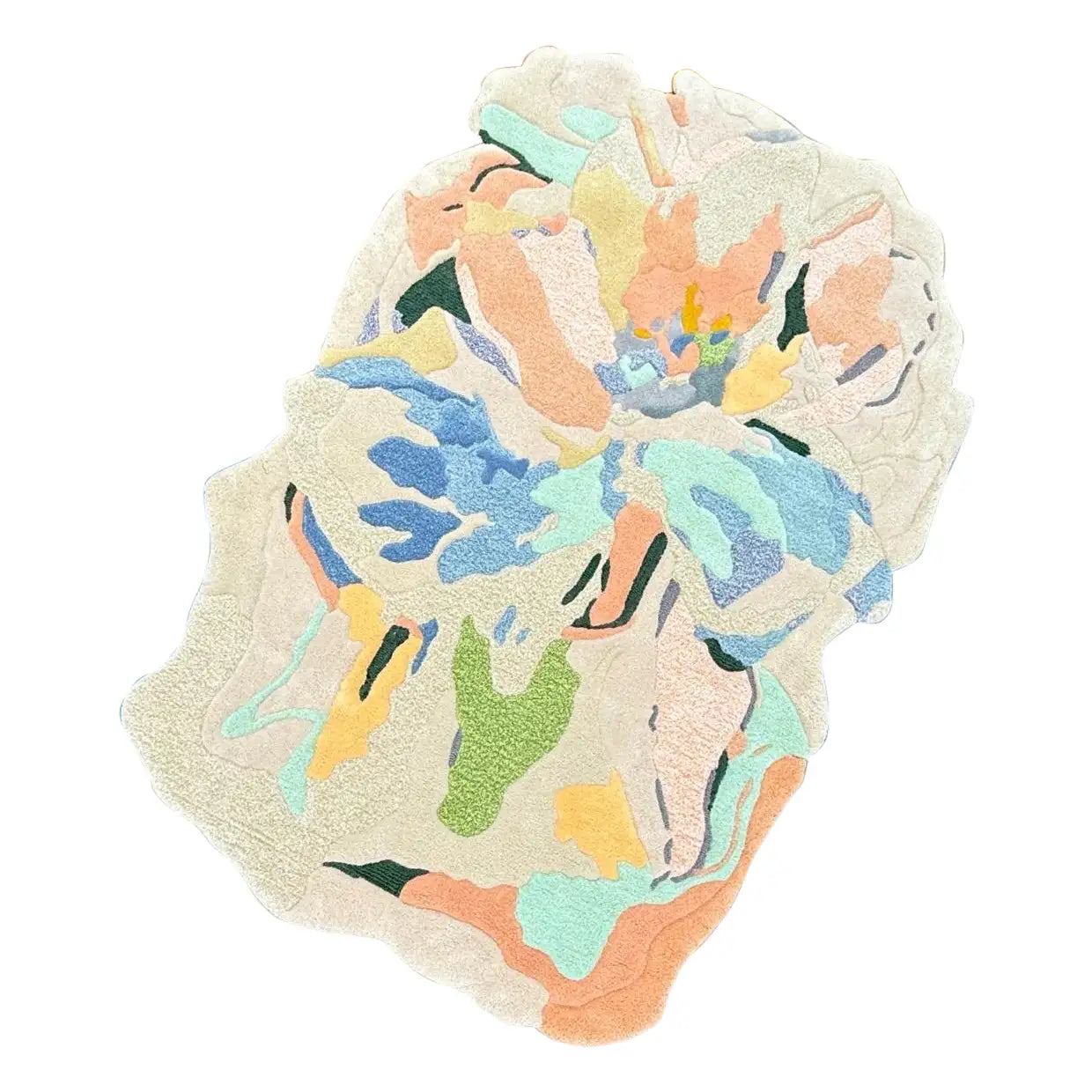 Floral Impression Artistic Contemporary Area Rug