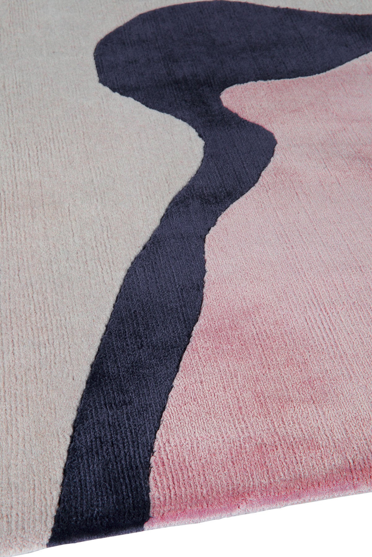 Velvet Mirage Silk Viscose Abstract Area Rug