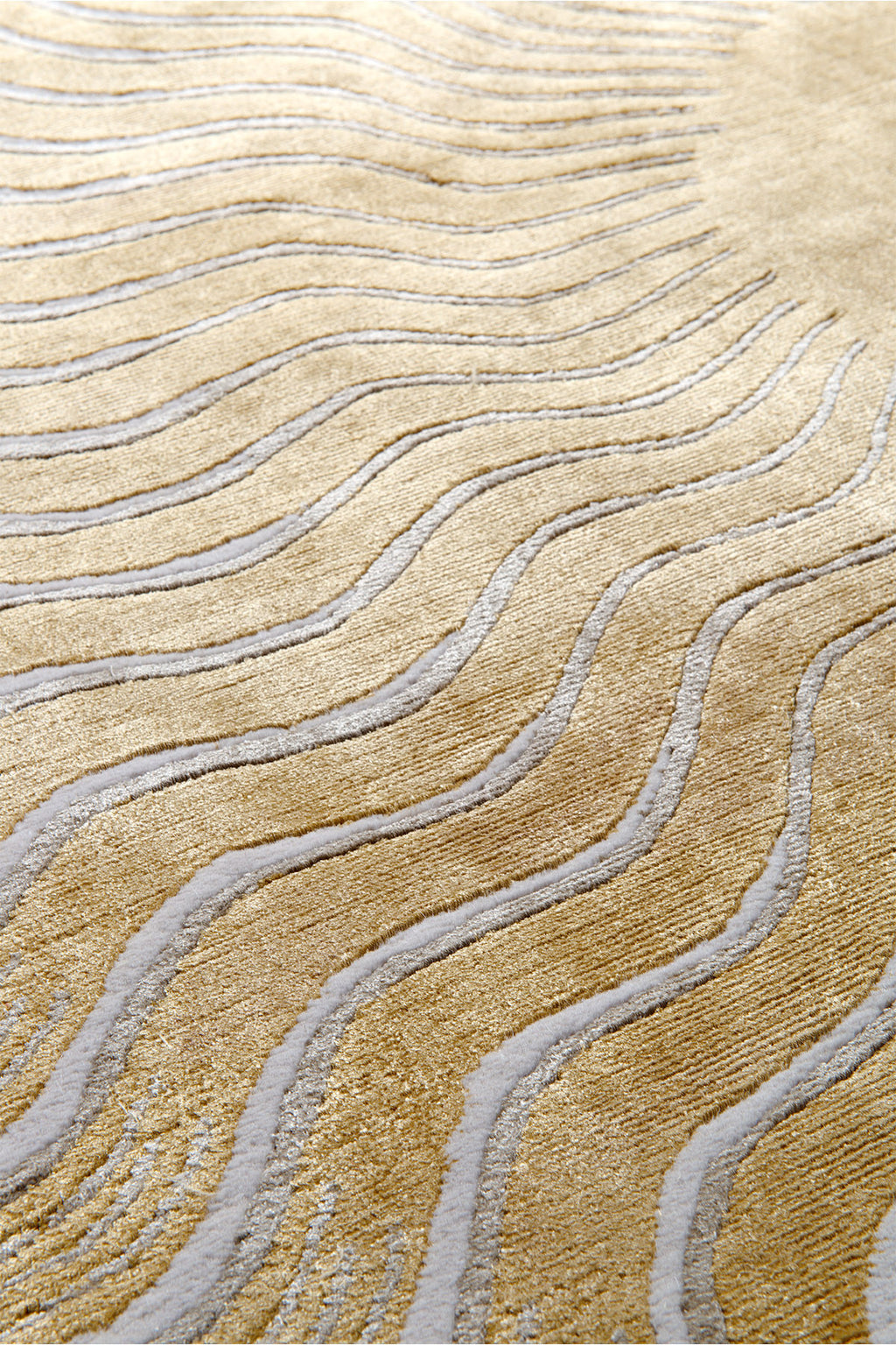Golden Solstice Silk Viscose Area Rug