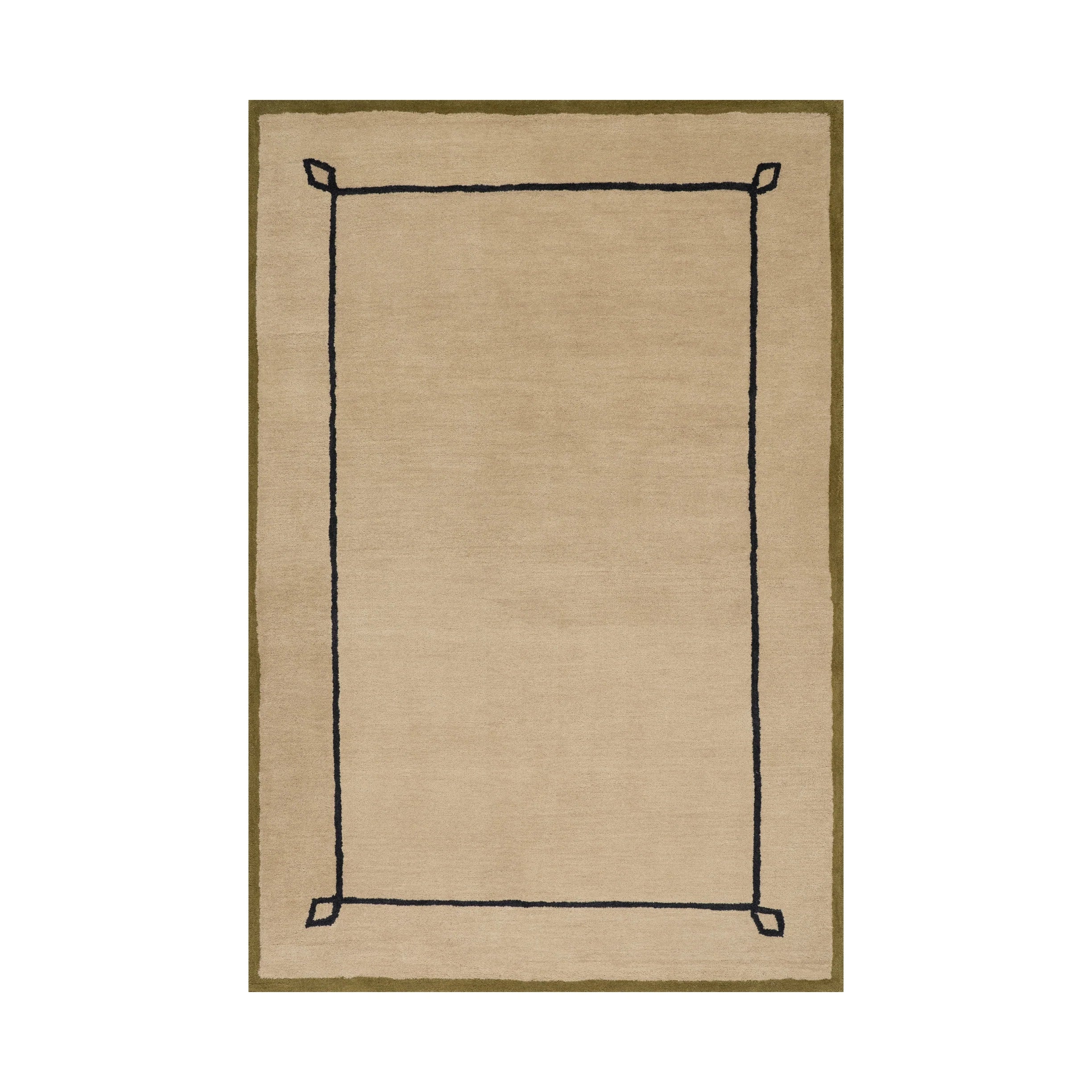 Simple Modern Beige Hand Tufted Carpet