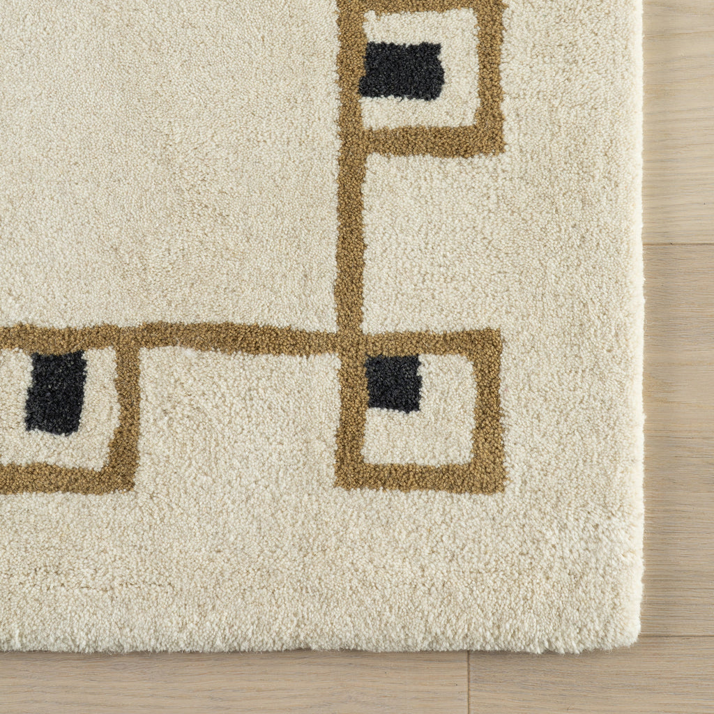 Soft Ivory Modern Rug for Luxury Interior Décor