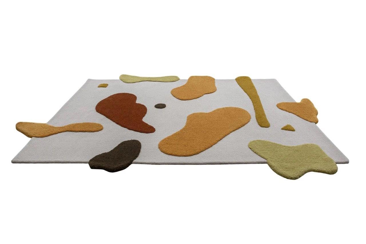 Irregular Floral Area Rug