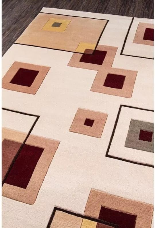 Modern layered square Rug