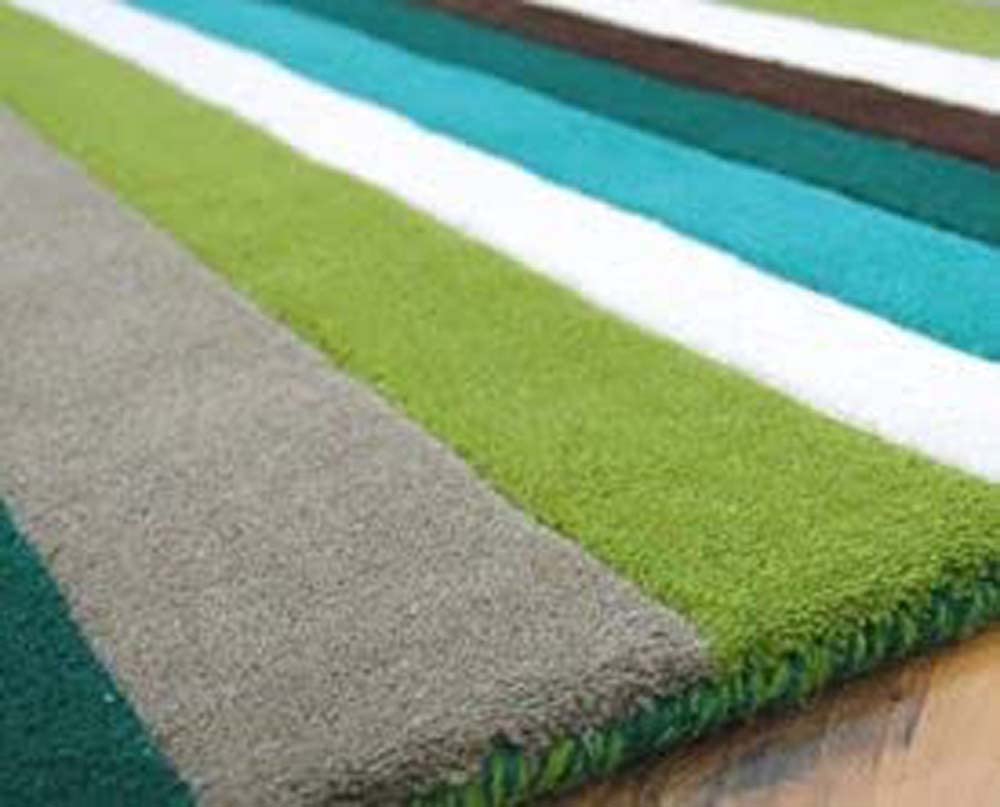 Vibrant Striped Multicolor Area Rug