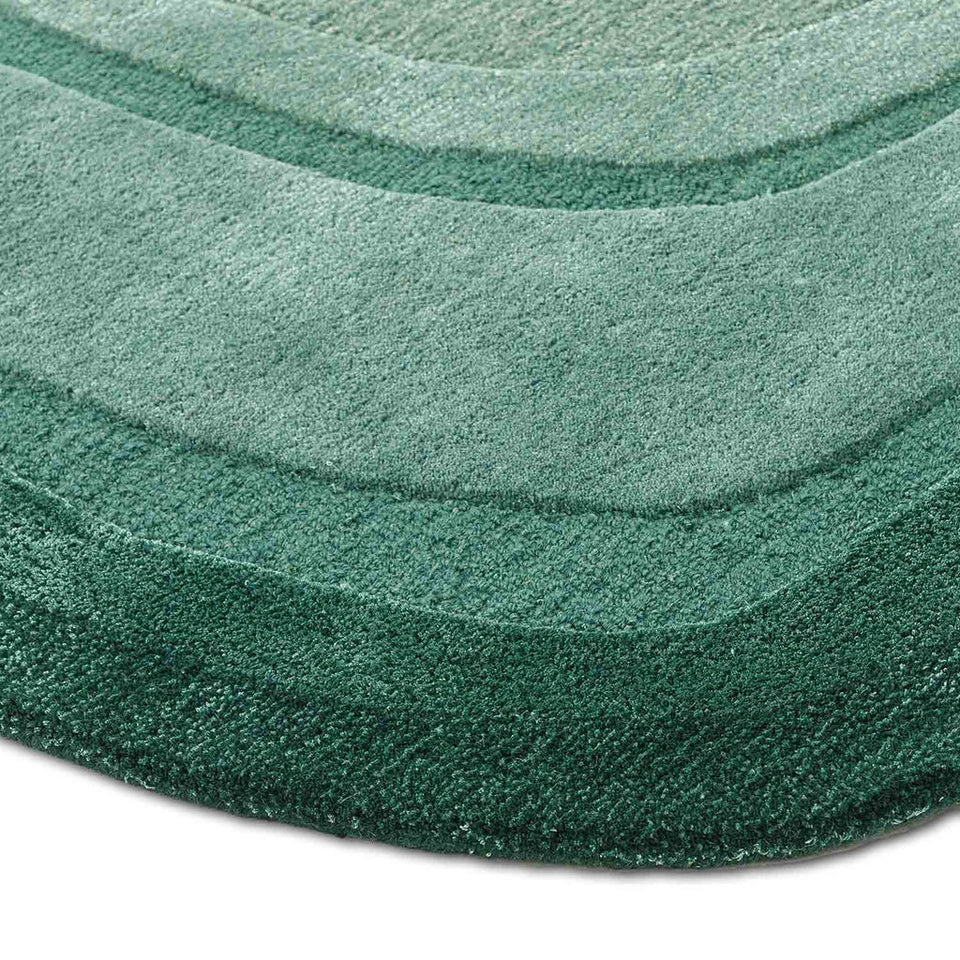 Emerald Layered Texture Rug