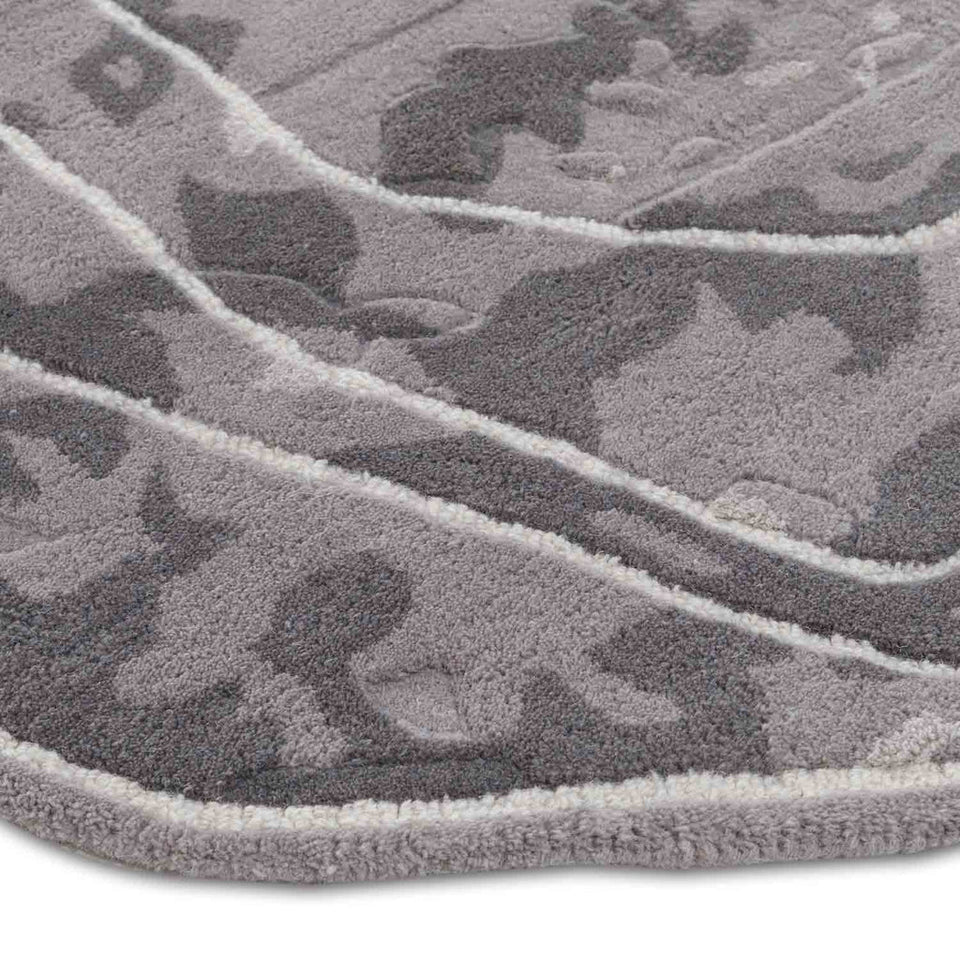 Ash Veil Contemporary Designer Rug