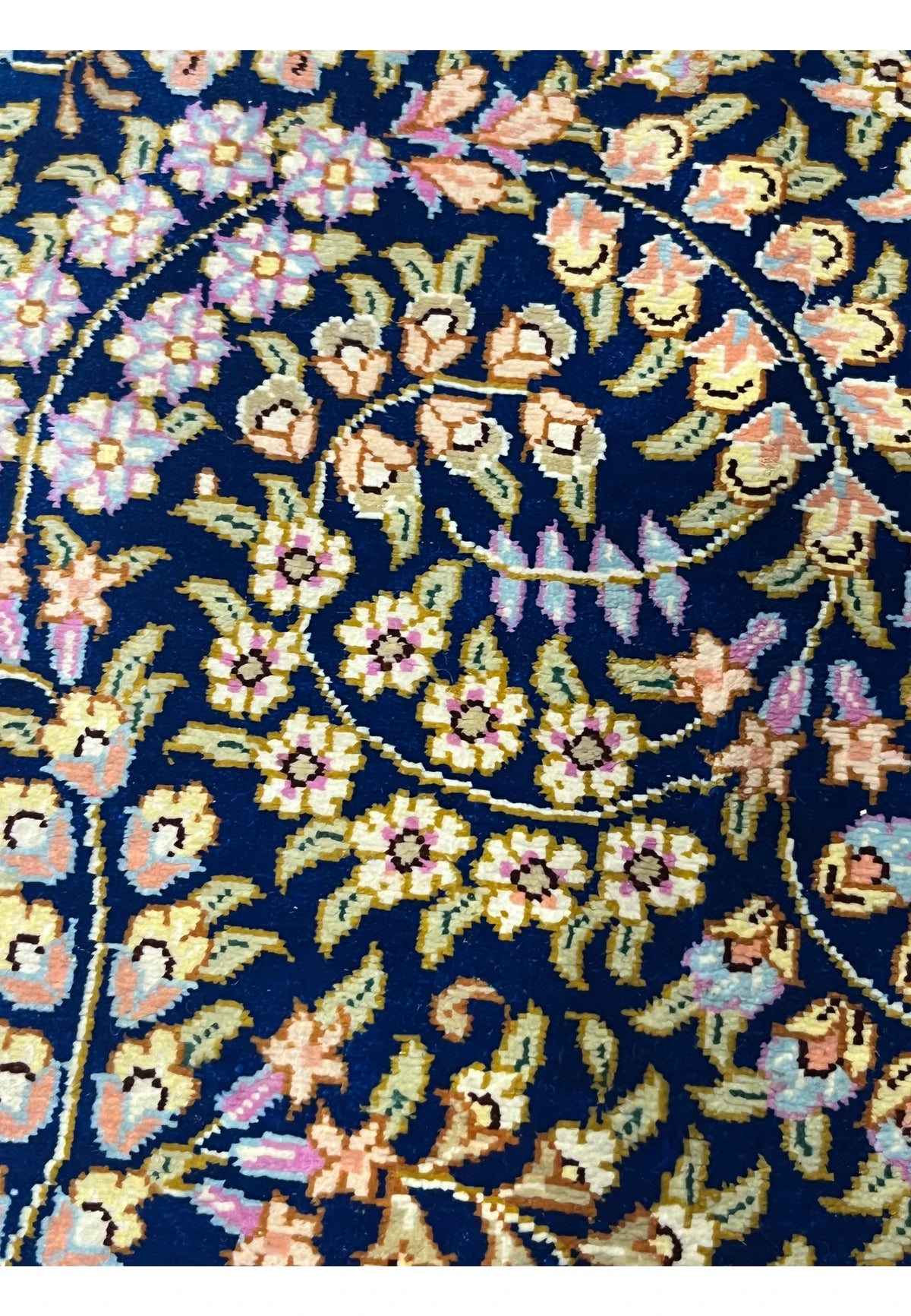 The Solstice Imperial Hand-Knotted Royal Indigo & Gilded Gold Rug