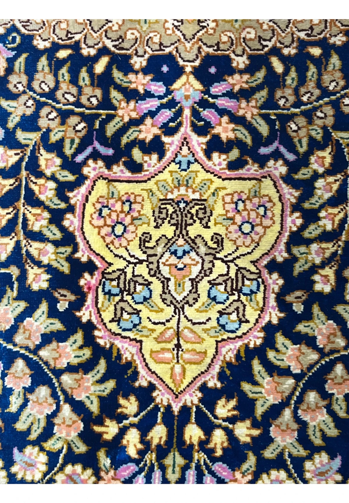 The Solstice Imperial Hand-Knotted Royal Indigo & Gilded Gold Rug