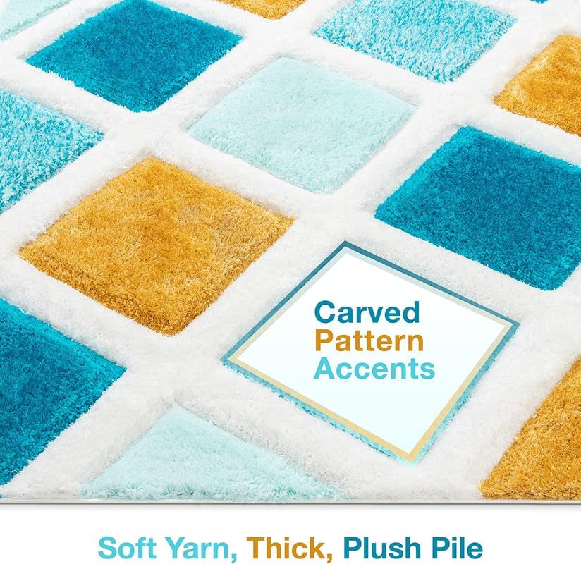 Vibrant Harlequin Design Area Rug