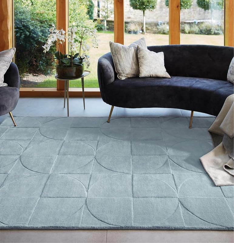 Cloud Orbit Designer Wool Rug