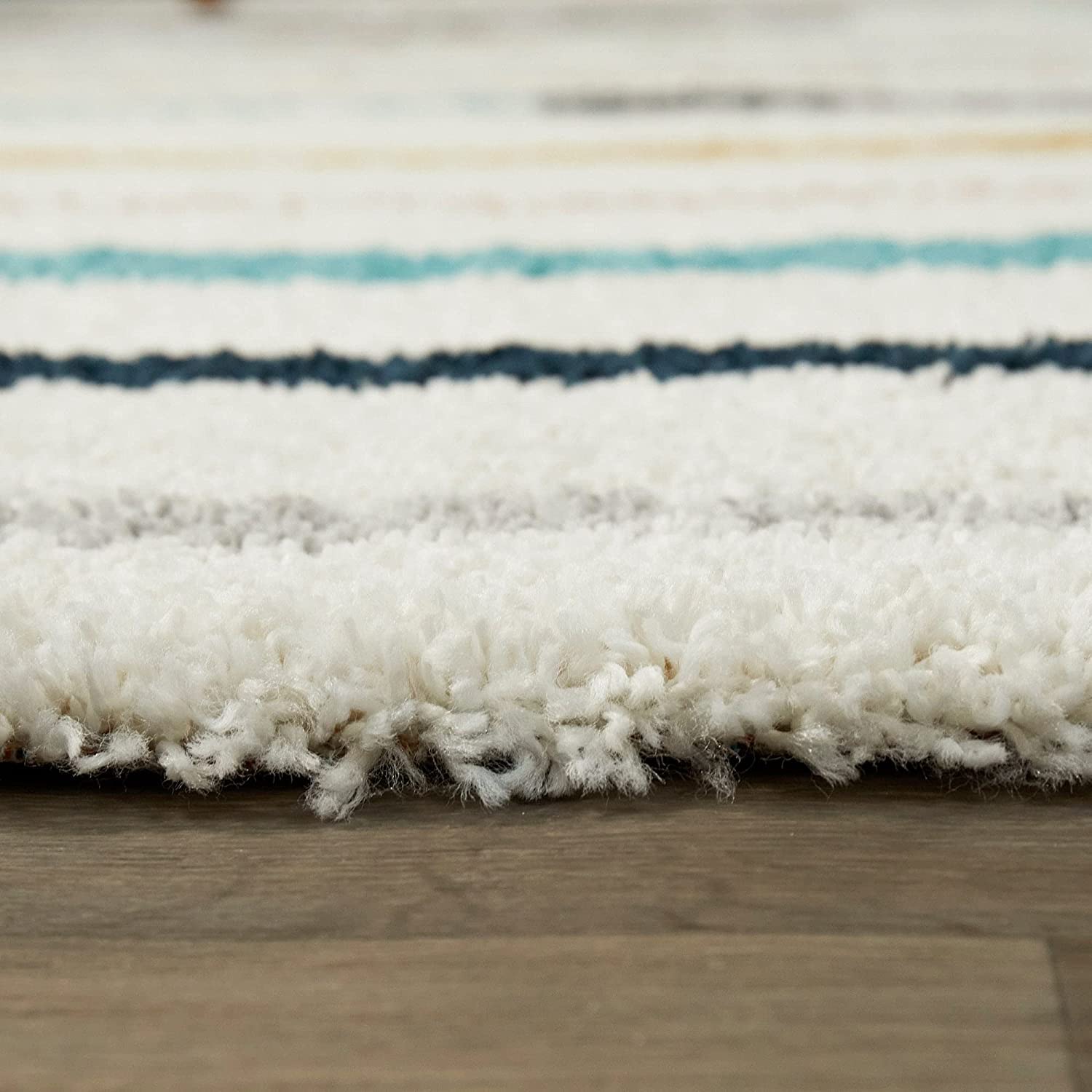 Premium Soft White Linear Carpet & Rug