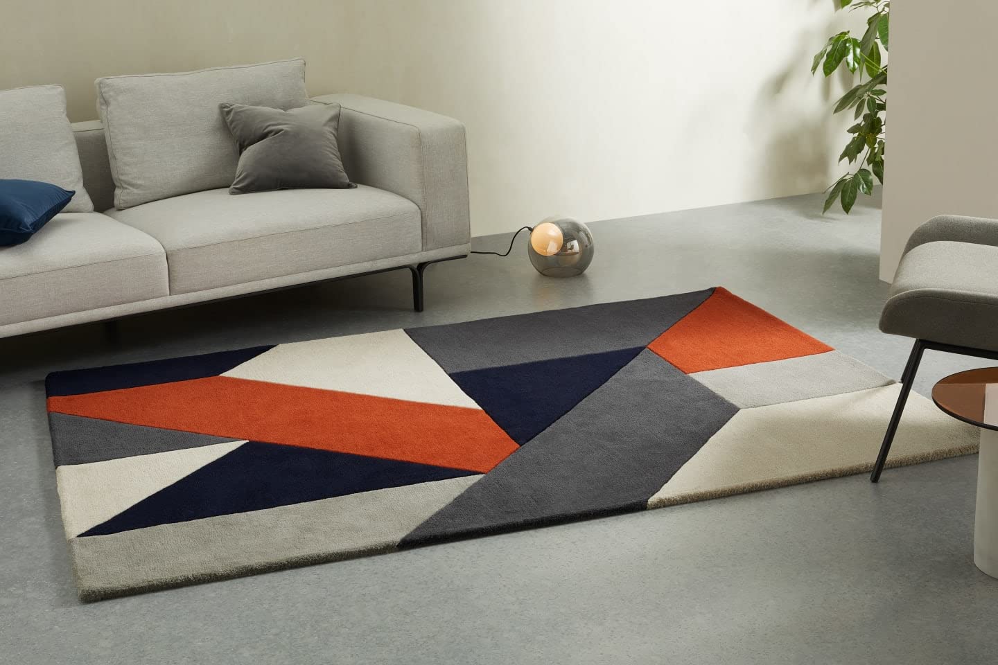 Avant-Garde Geometric Abstract Hand Tufted Carpet