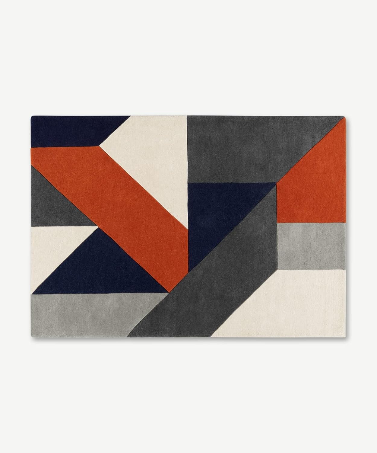 Avant-Garde Geometric Abstract Hand Tufted Carpet