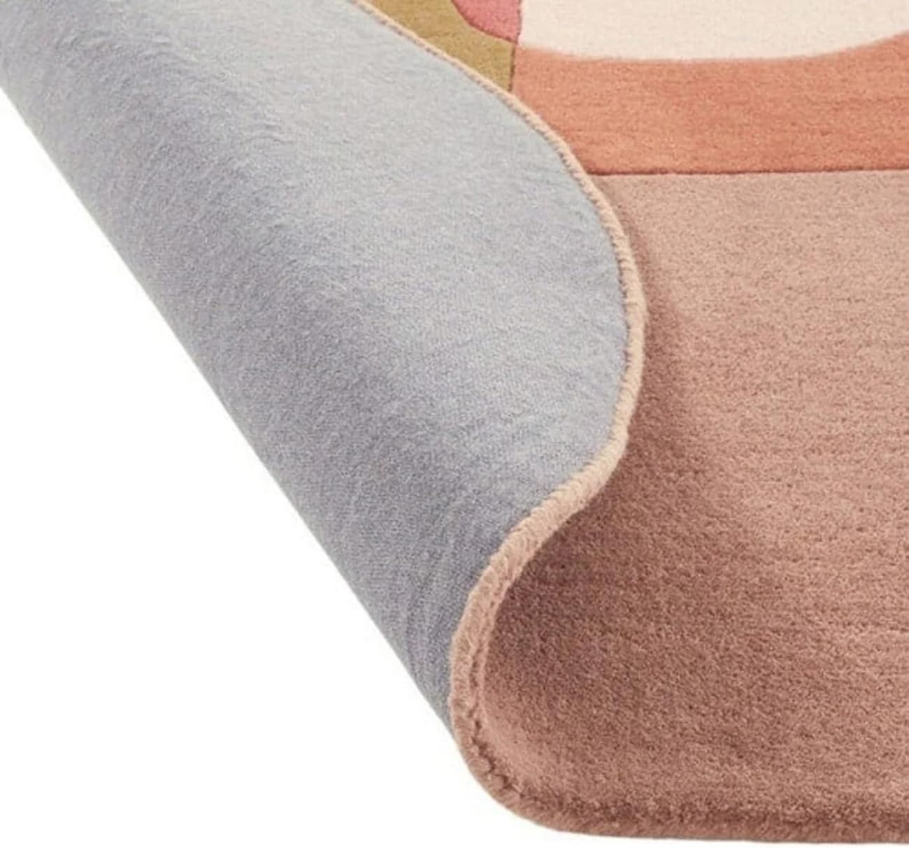 Irregular Floral Area Rug