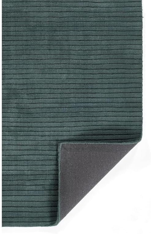 Teal Ribbed Texture Area Rug
