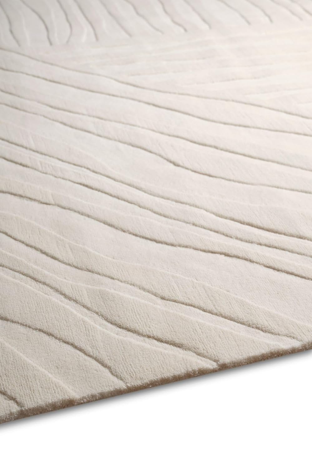 Ivory Organic Wave New Zealand Wool Carpet