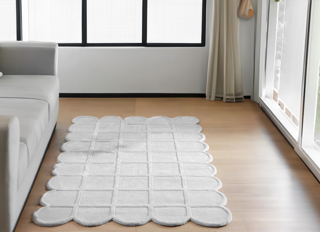 High-Low Hand Tufted Wool Carpets Export Quality for Living Room-Bedroom & Hall