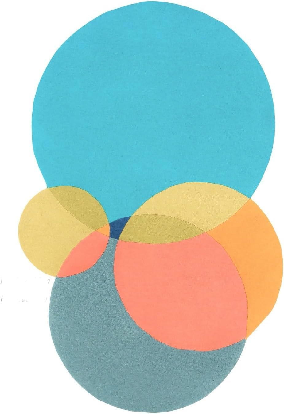 Irregular Floral Area Rug