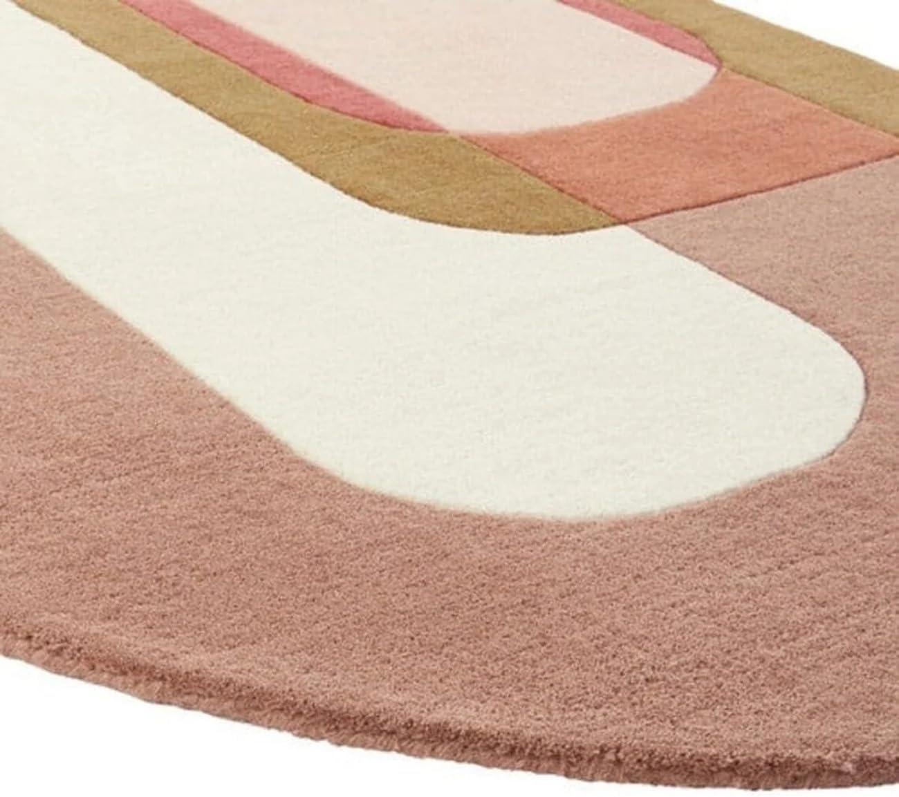 Irregular Floral Area Rug