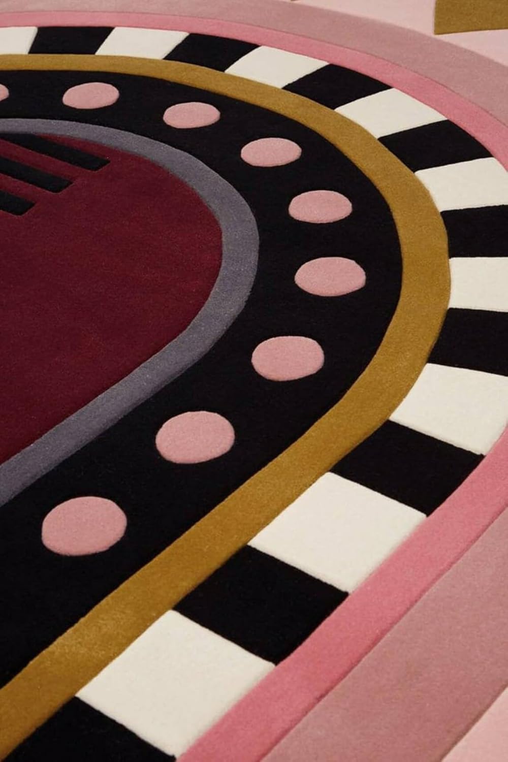 Irregular Floral Area Rug