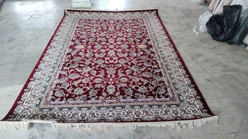 Luxury Irani Red Floral Vine Area Rug