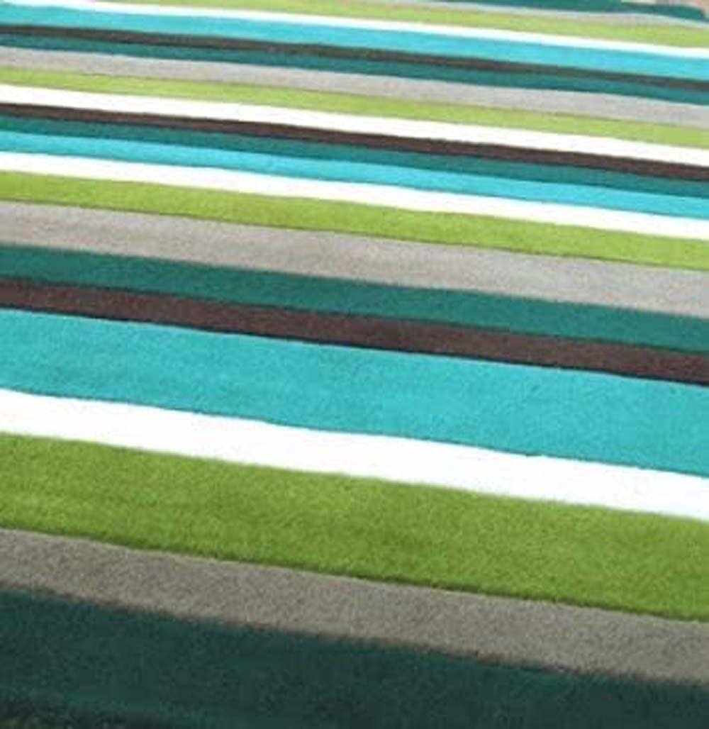 Vibrant Striped Multicolor Area Rug