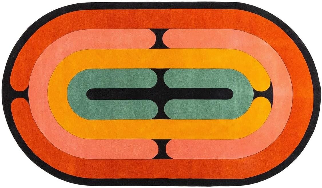 Irregular Floral Area Rug