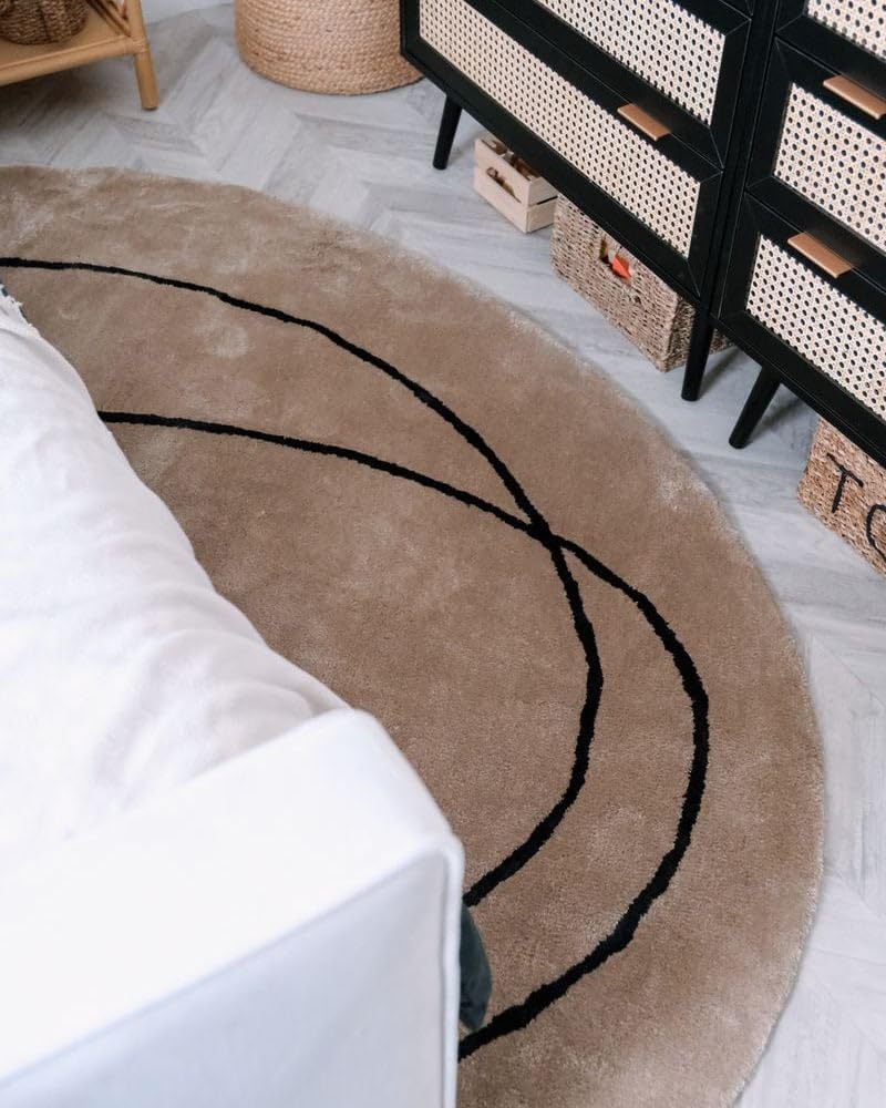 Minimalist Viscose Silk Area Rug