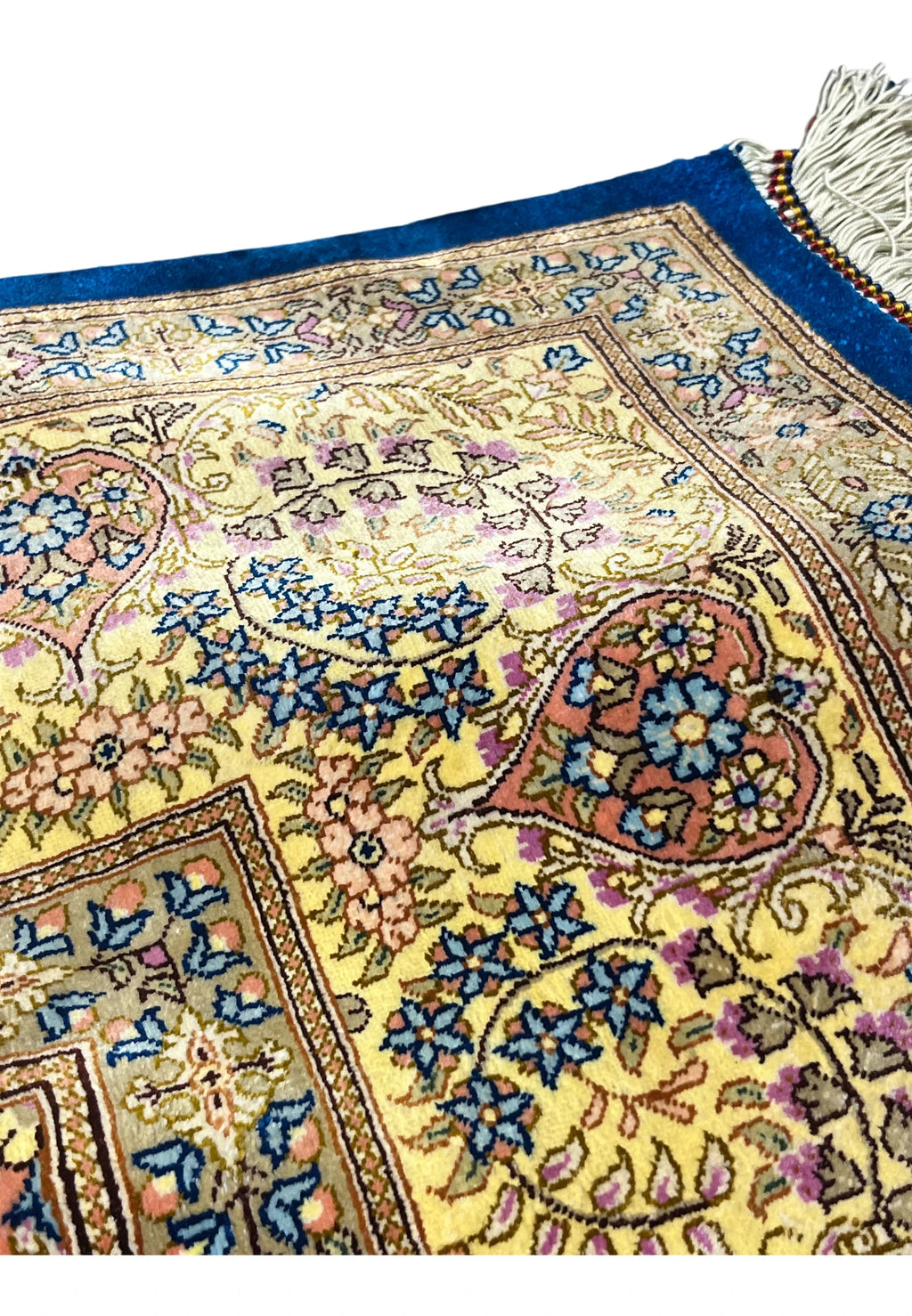 The Solstice Imperial Hand-Knotted Royal Indigo & Gilded Gold Rug