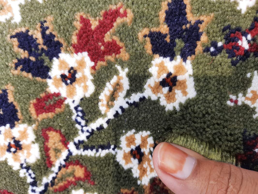 Floral Design Soft Acrylic Carpet for Living Room