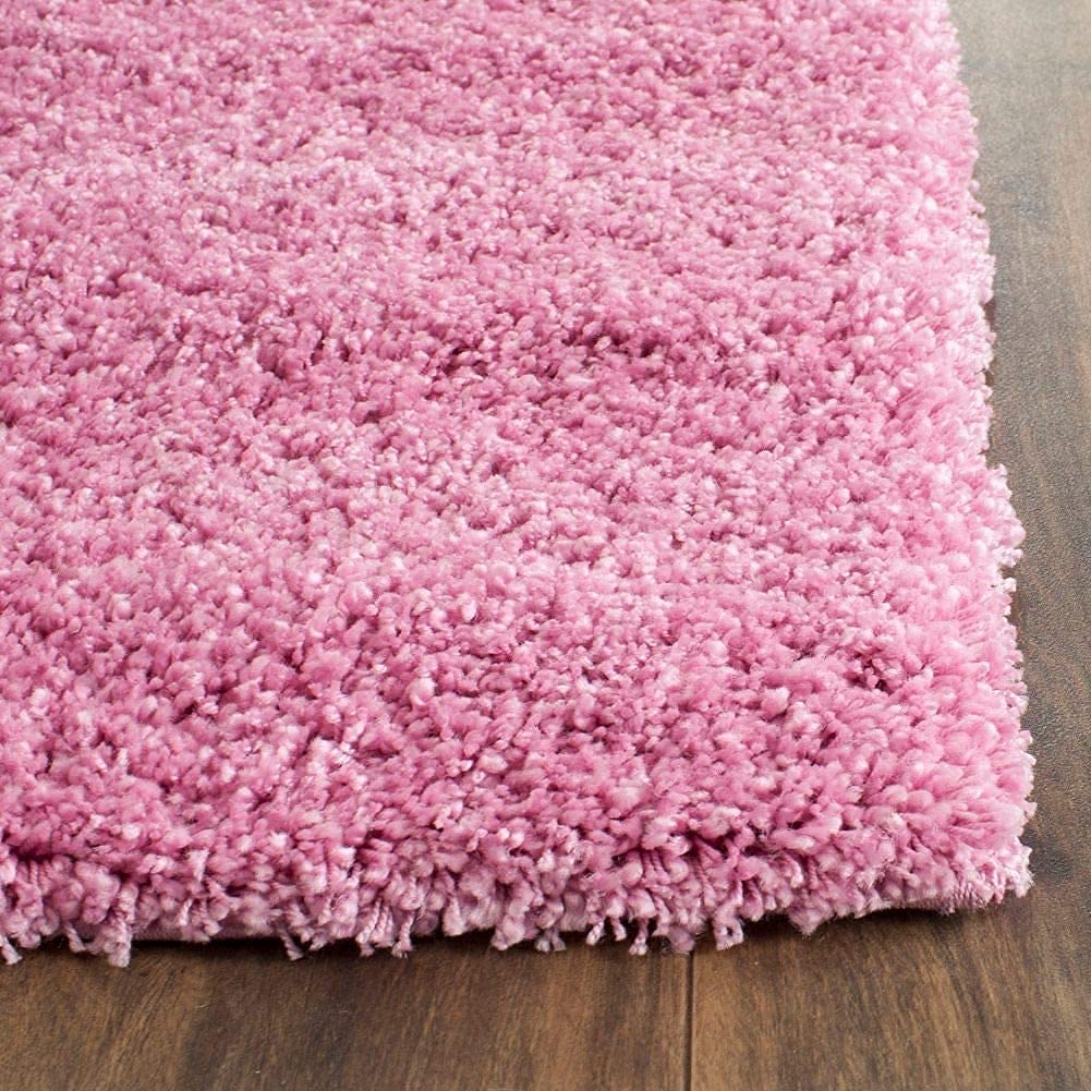 Blush Pink Luxury Shaggy Area Carpet