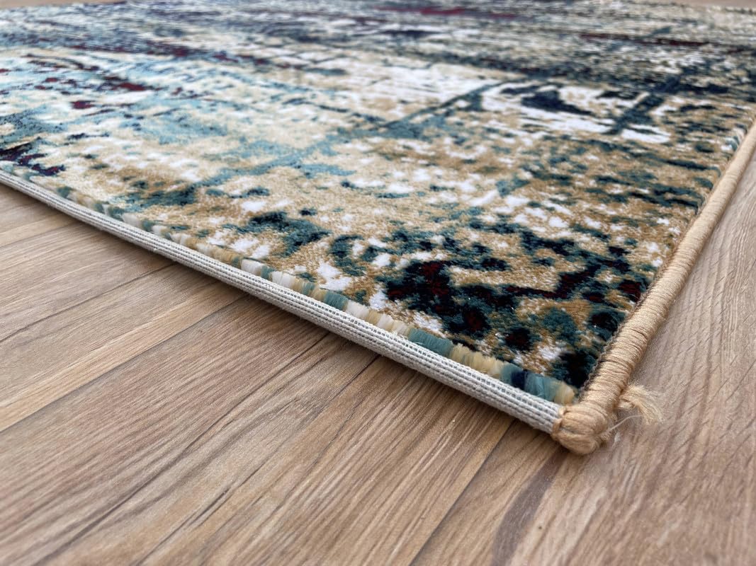 Abstract Layered Texture Rugs
