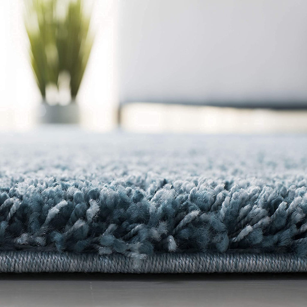 Serene Blue Premium Shaggy Carpet