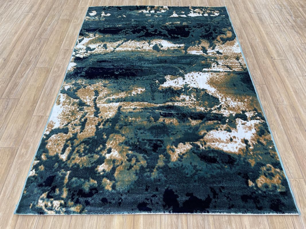Bold Oceanic Texture Designer Carpet