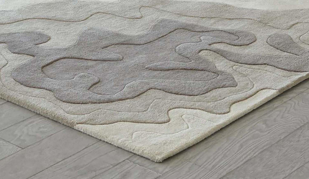 Modern Gradient Texture Wool & Viscose Carpet