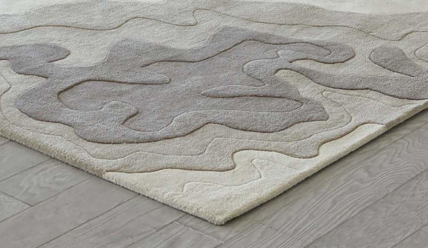 Modern Gradient Texture Wool & Viscose Carpet
