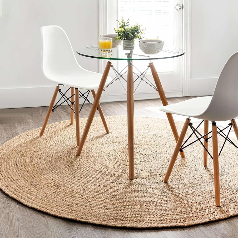 Organic Fiber Round Jute Carpet