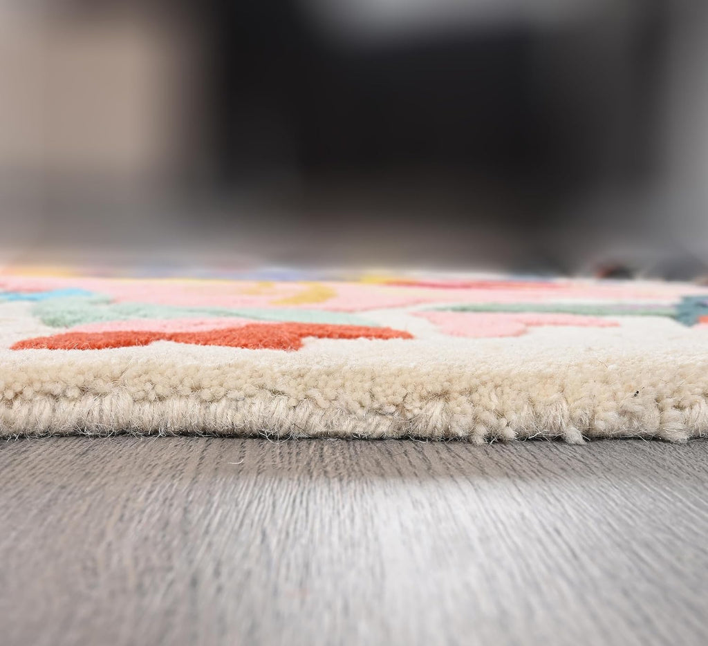 Bloom & Wave Modern Floral Area Rug