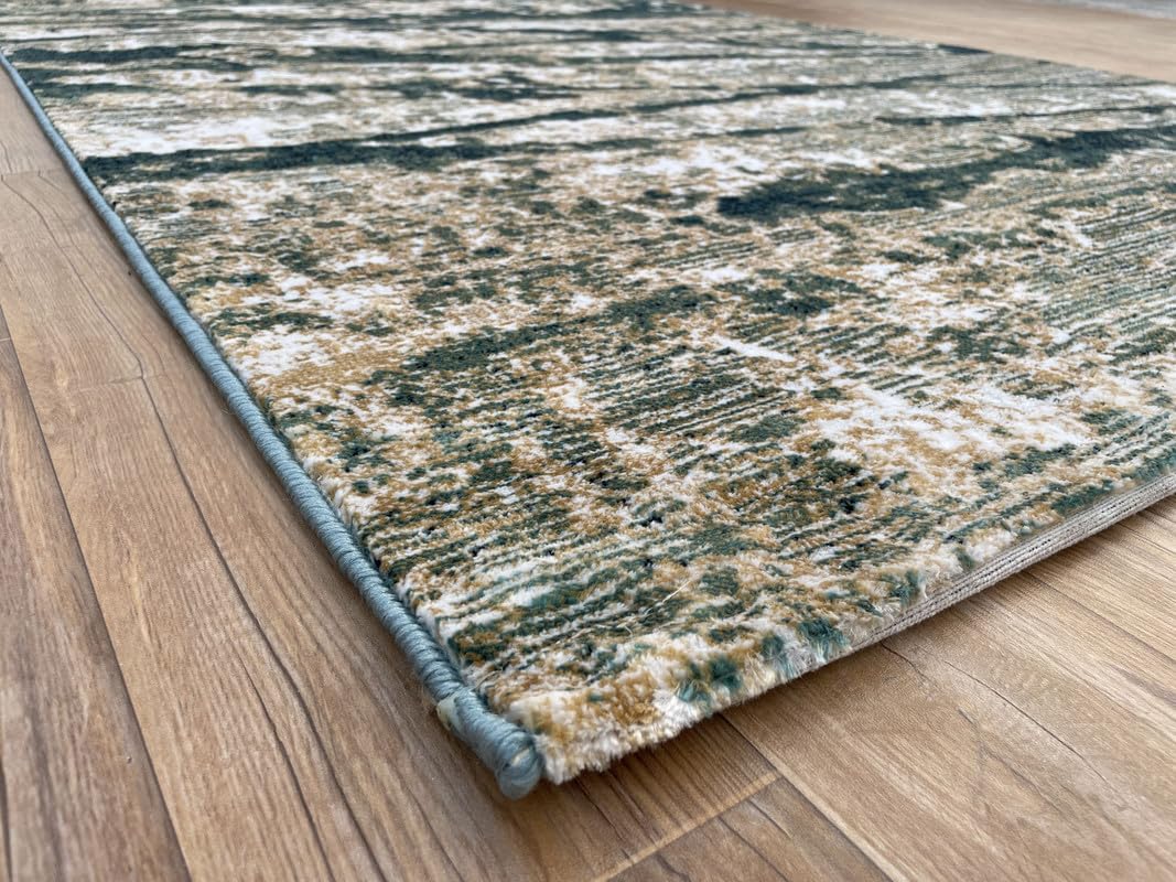 Natural Stone Effect Abstract Area Rug