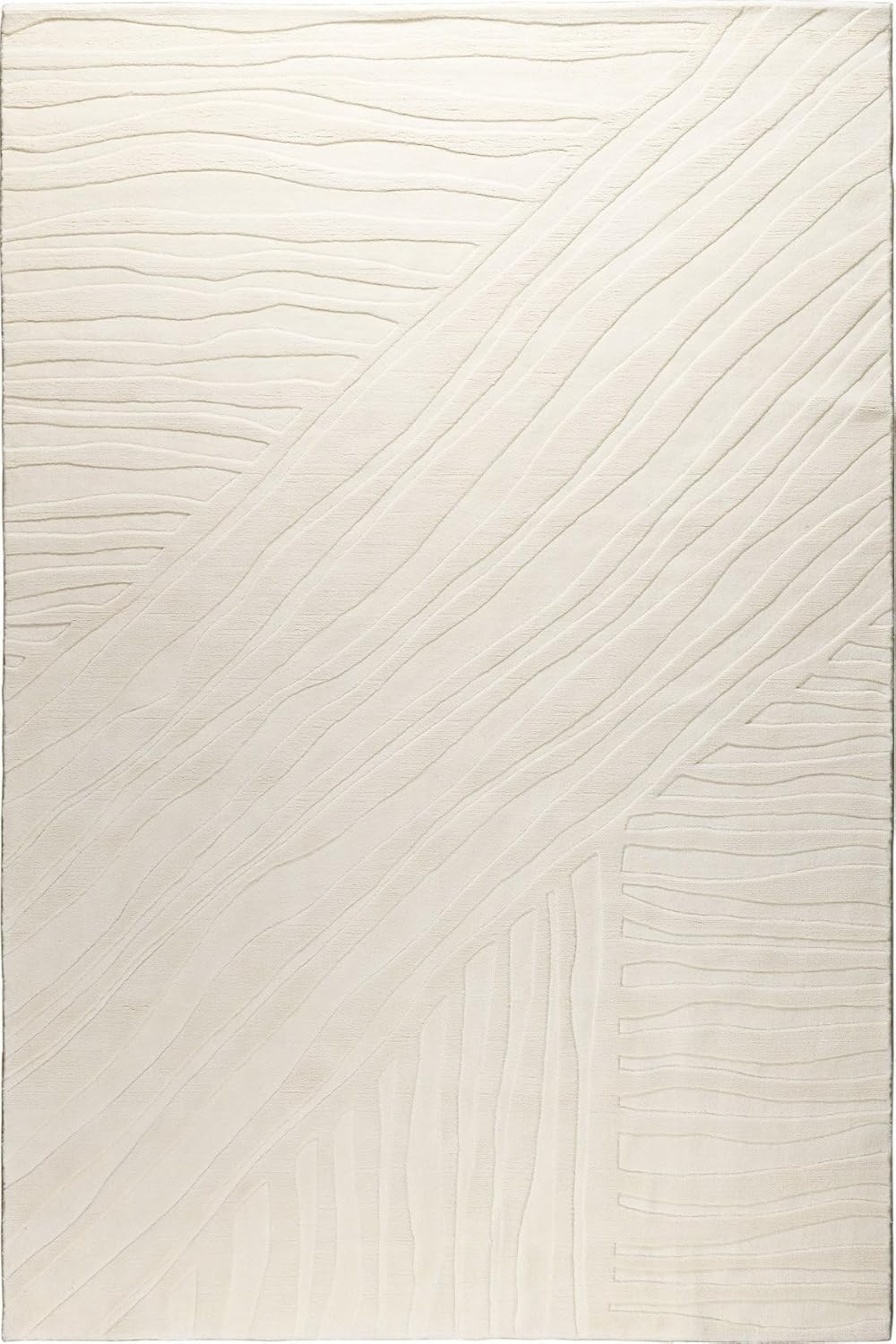 Ivory Organic Wave New Zealand Wool Carpet