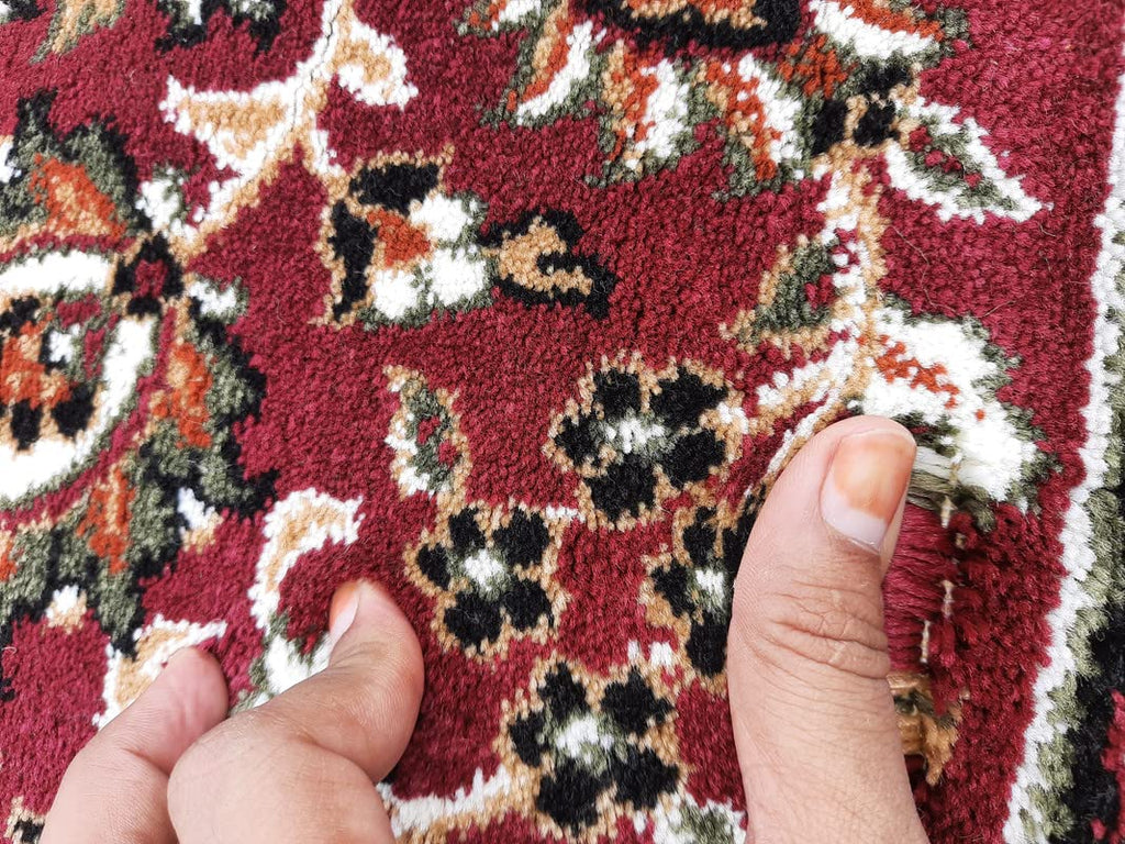 Floral Design Soft Acrylic Carpet for Living Room