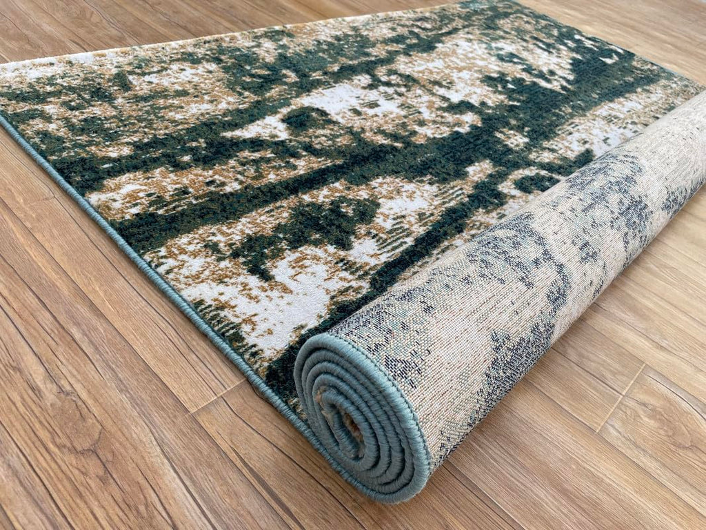 Natural Stone Effect Abstract Area Rug