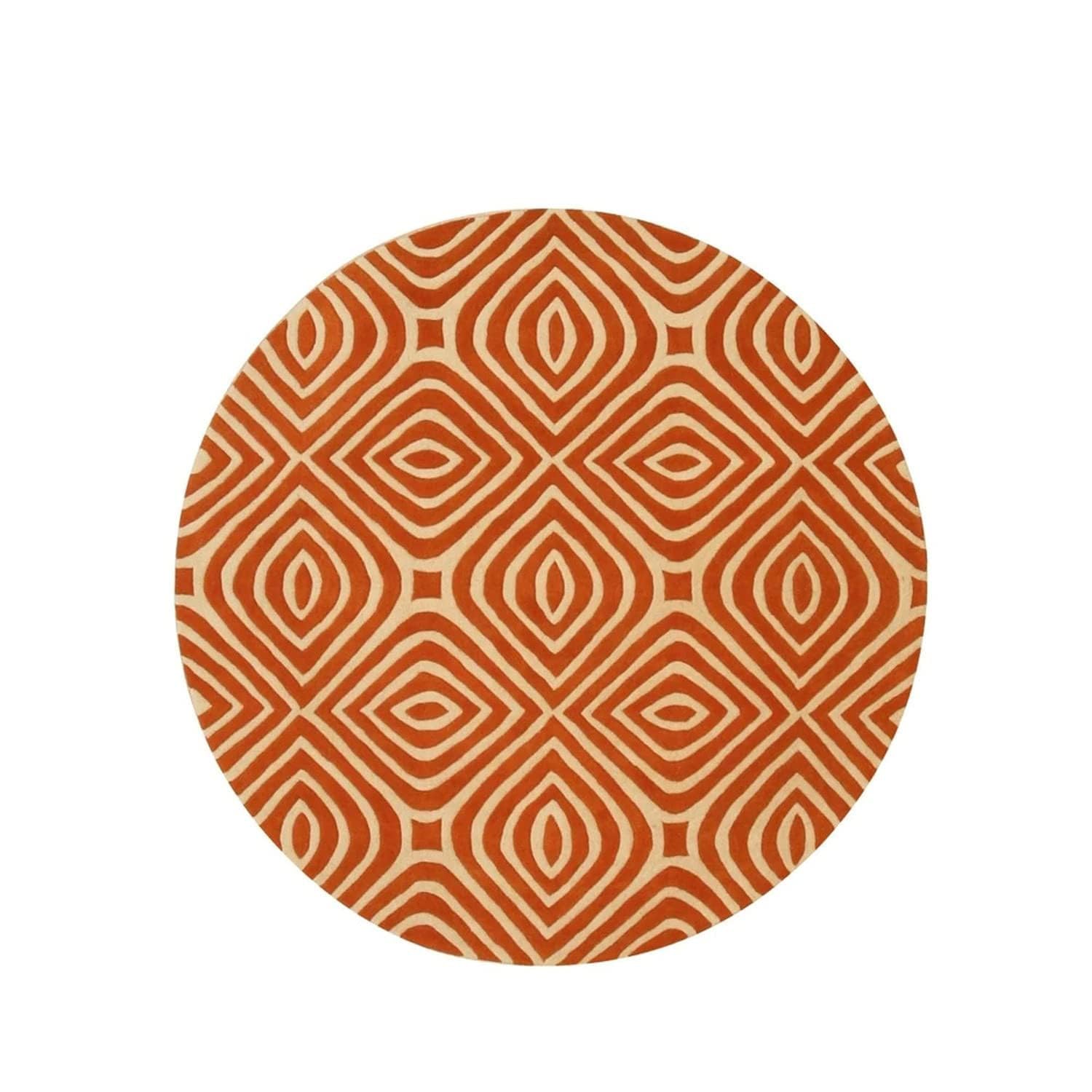 Export Quality Handmade Woollen Round Carpet – Elegant Living Room Floor Rug