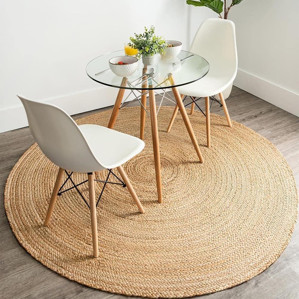 Organic Fiber Round Jute Carpet