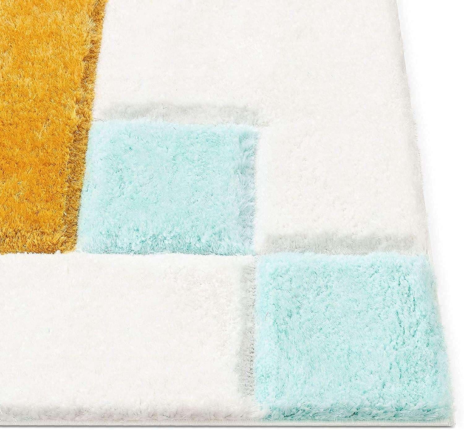 Abstract Geometric Accent Rug