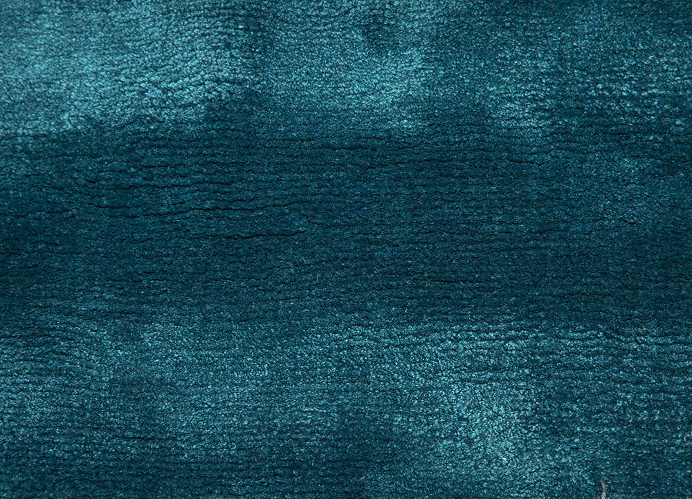 Teal Blue Soft Finish Viscose Carpet