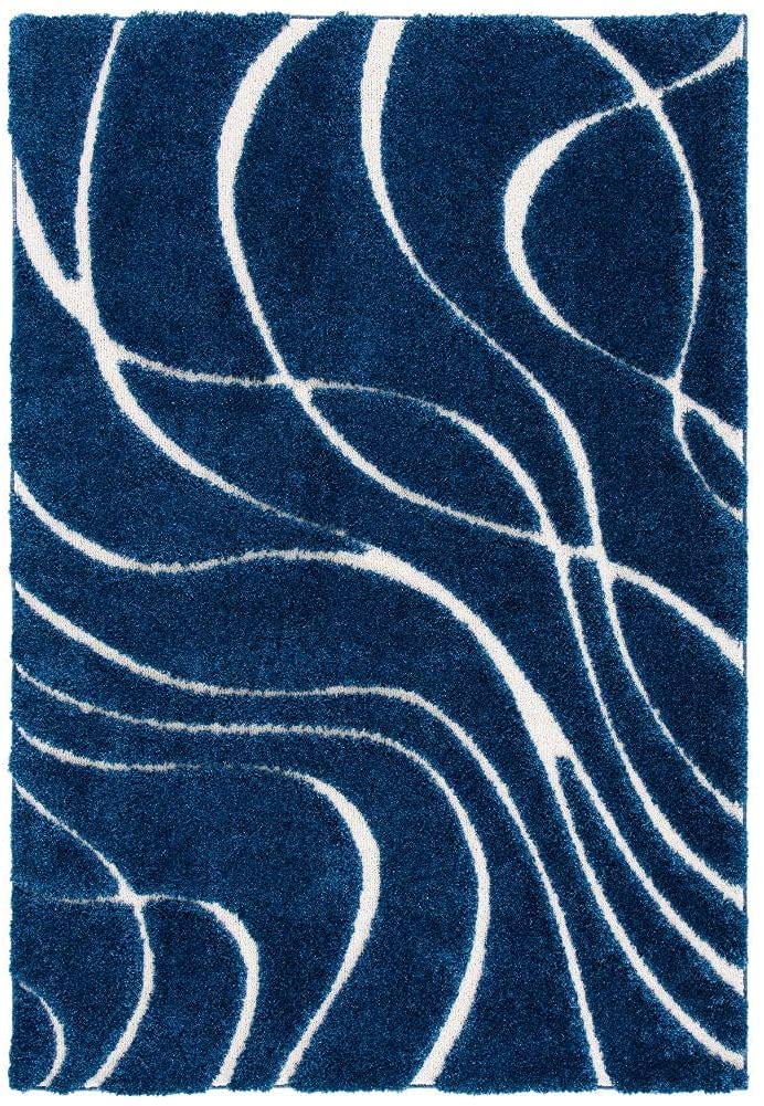 Designer Abstract Blue Carpet & Rug