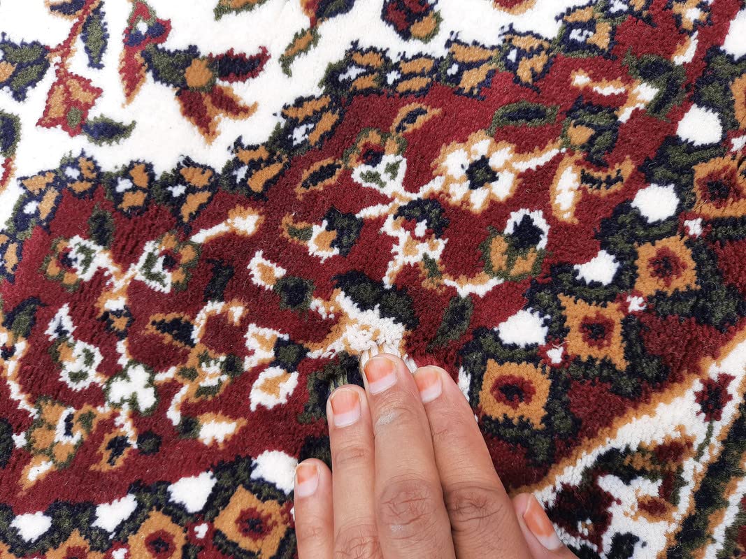 Floral Design Soft Acrylic Carpet for Living Room