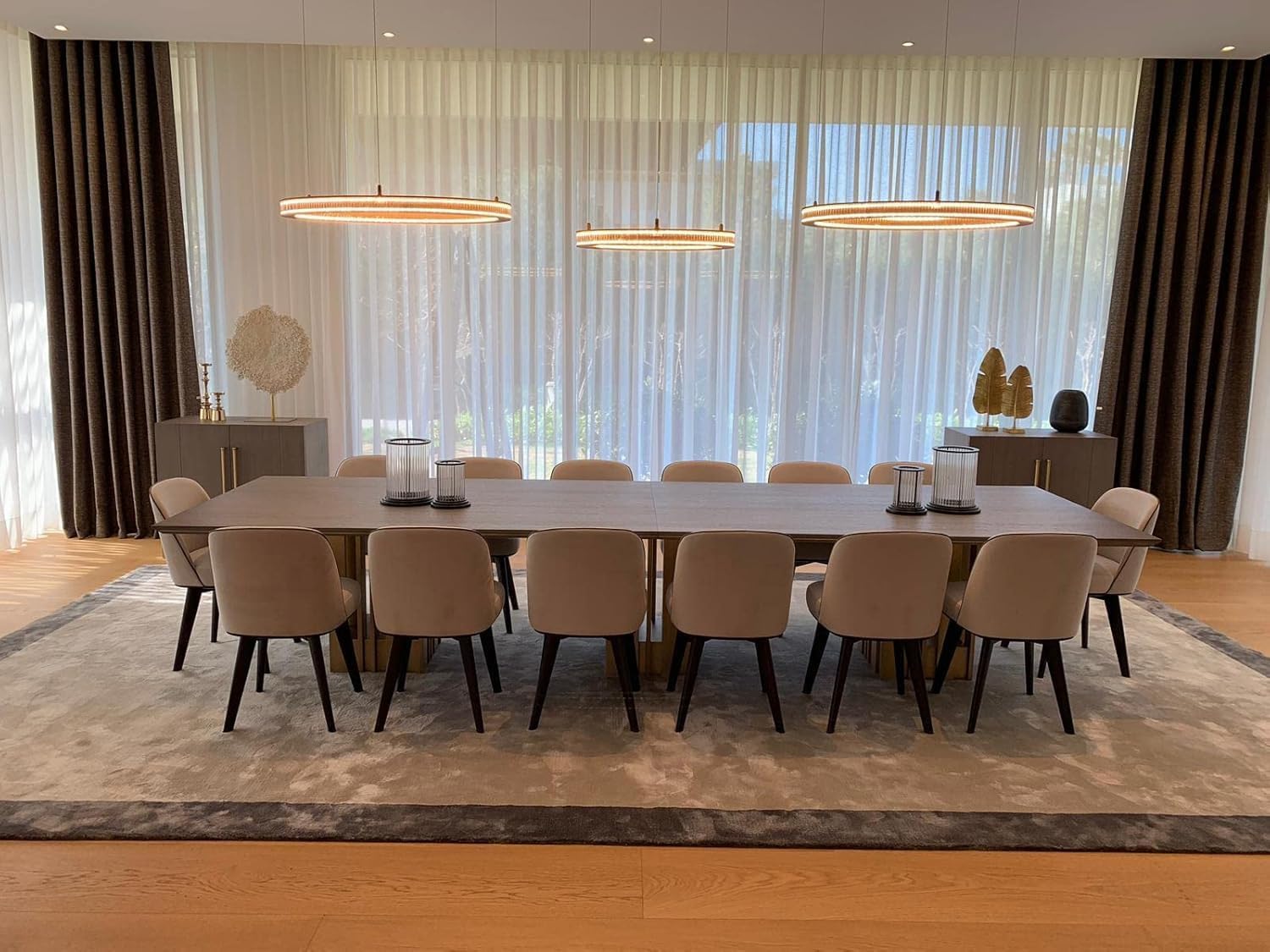 Silk Hand Tufted Carpet Modern Premium Area Rug