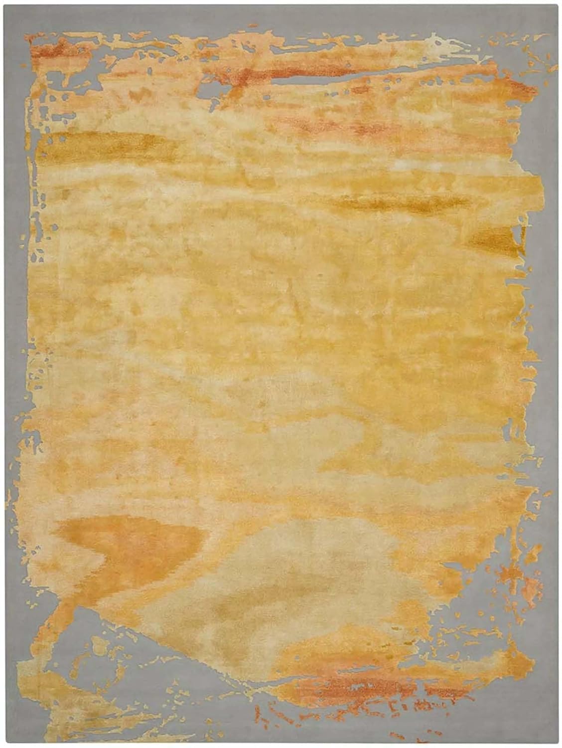 Beige Texture Wool & Viscose Carpet